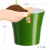 Santino Self Watering Planter Arte 5.3 inch White/Purple   564101633